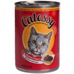 Bouchées en sauce pour chat Catessy, canard & foie 24 x 400 g
