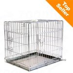 Cage de transport pour chien Double Door  L 63 x l 55 x H 61 cm (taille S)